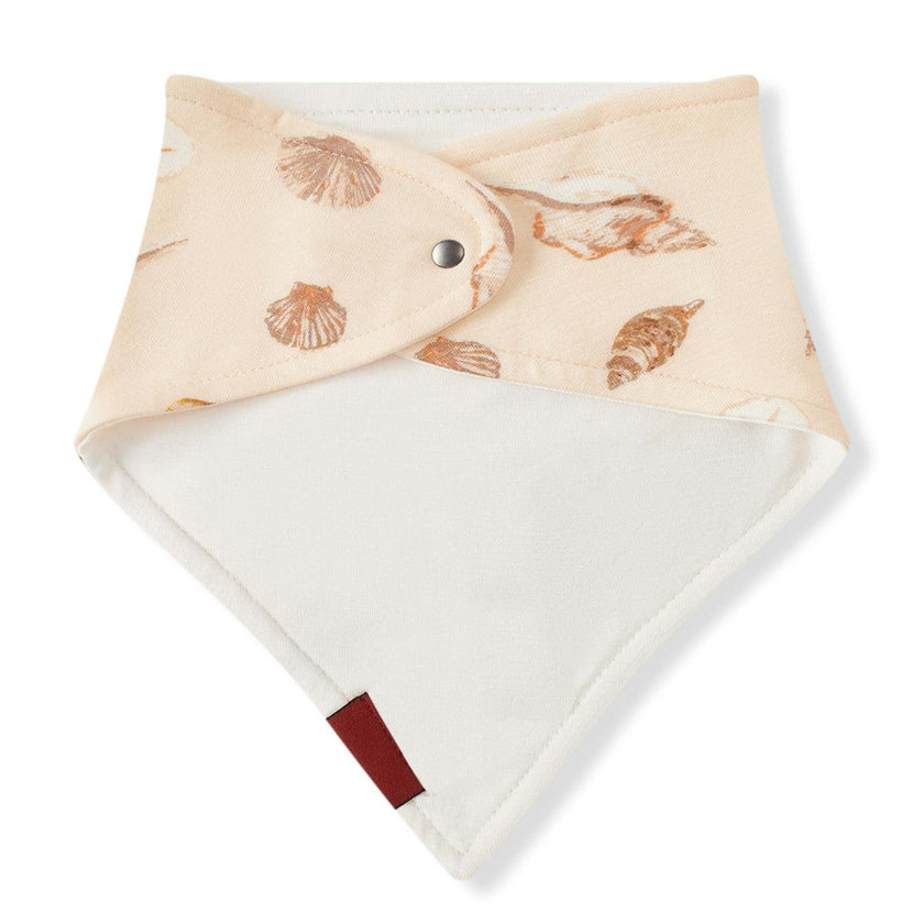 Seashells Bamboo Three-Layer Kerchief Bib
