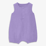 Clearance baby cotton gauze henley bubble shortie