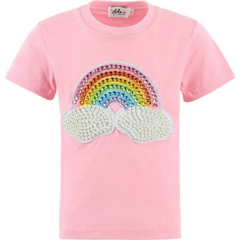 Pink Rainbow Pearl Patch T-shirt