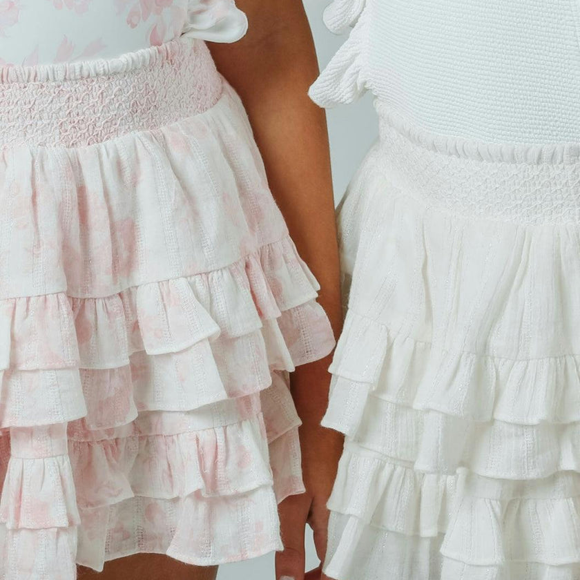 Saline skirt in white