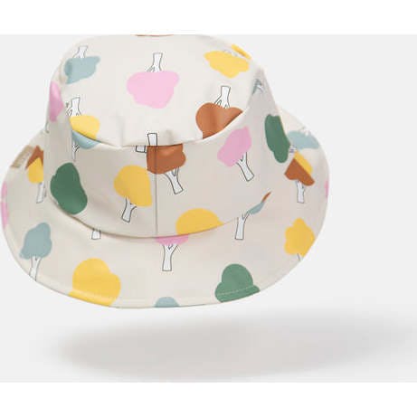 Tree Print Chin Strap Rain Bucket Hat