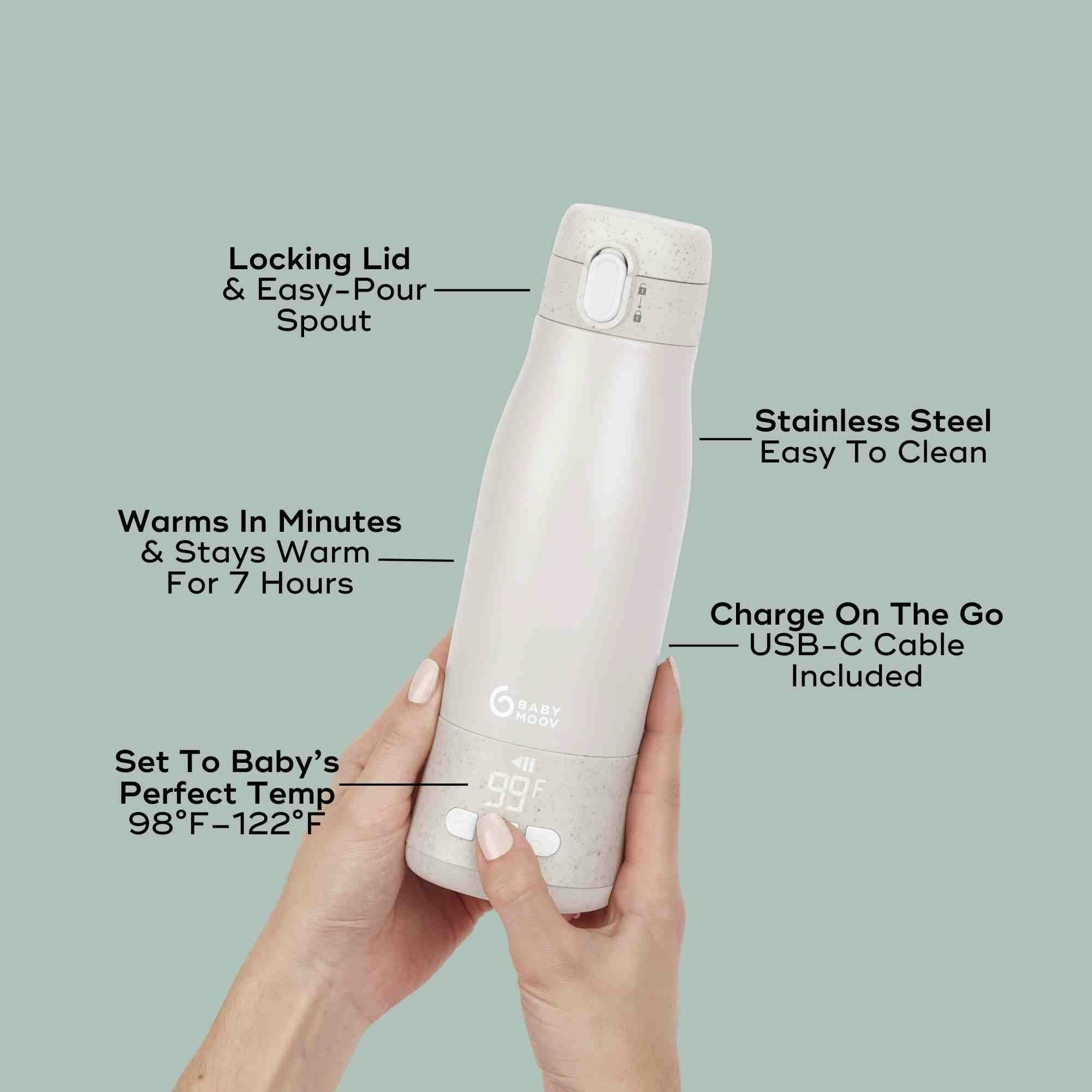 Moov & Feed Portable Bottle Warmer for Travel