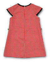 Houndstooth Dress With Flowers