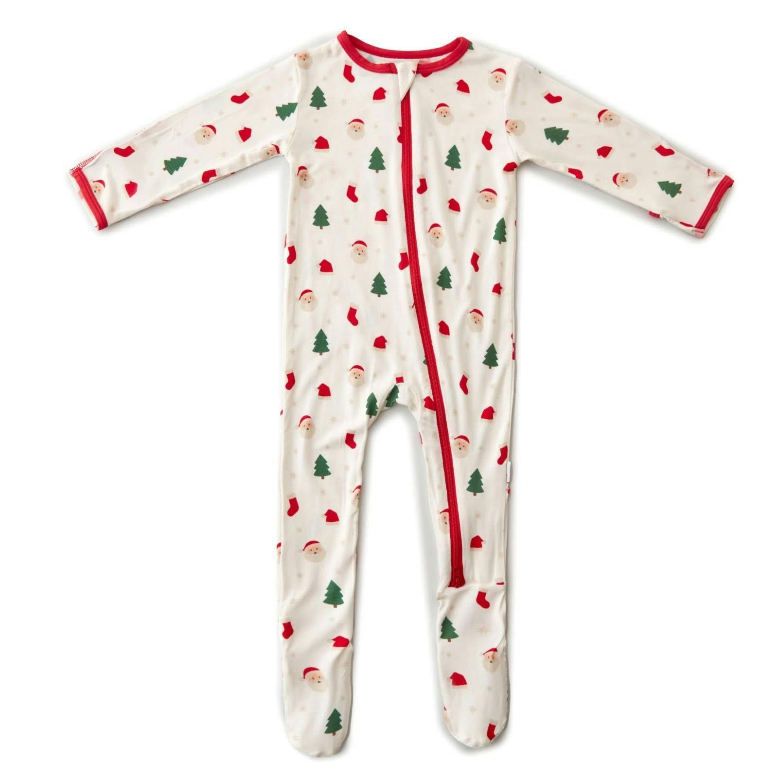 Santa Zippered Footie