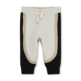 Beige & Black Panel Tracksuit