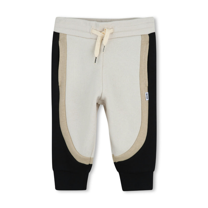 Beige & Black Panel Tracksuit