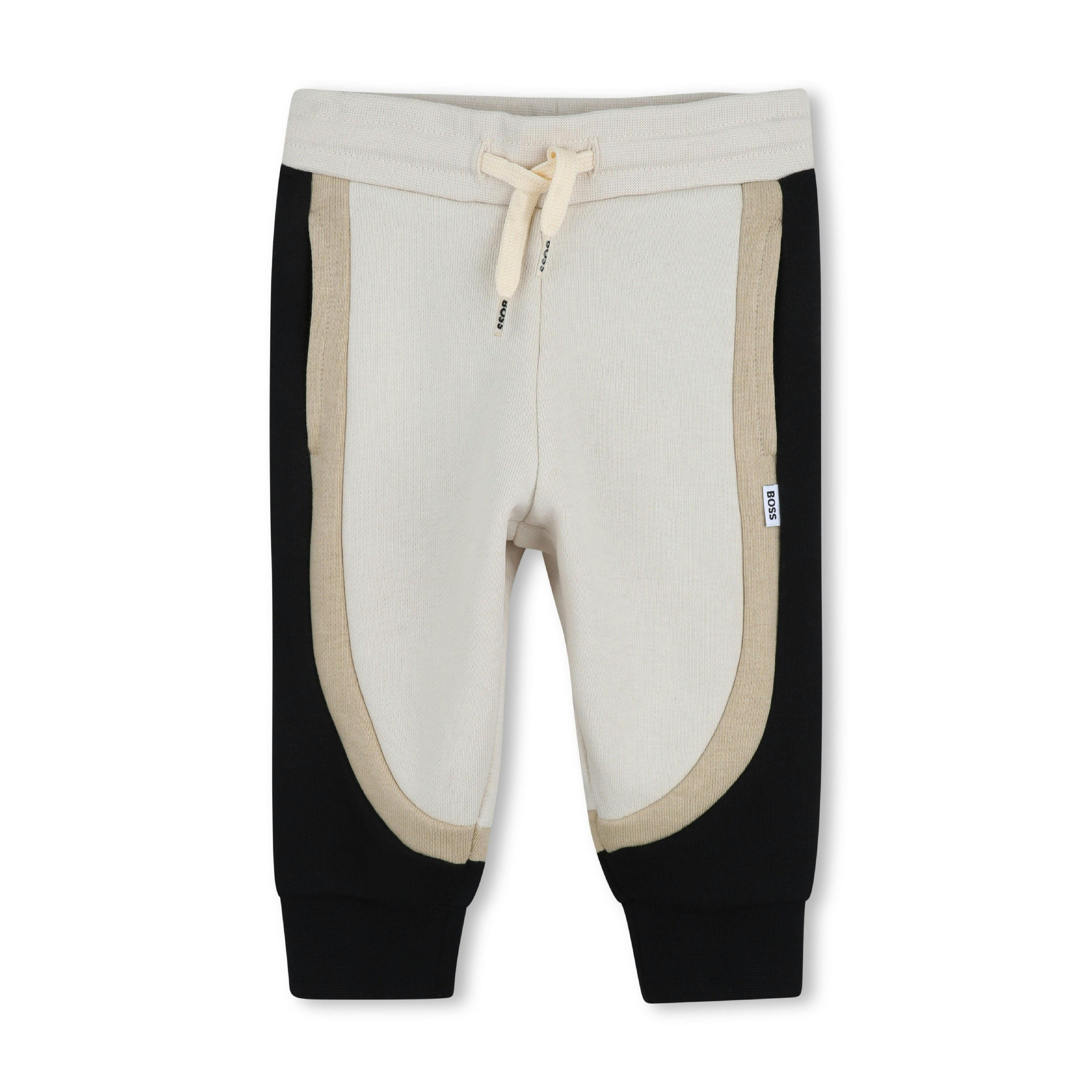 Beige & Black Panel Tracksuit