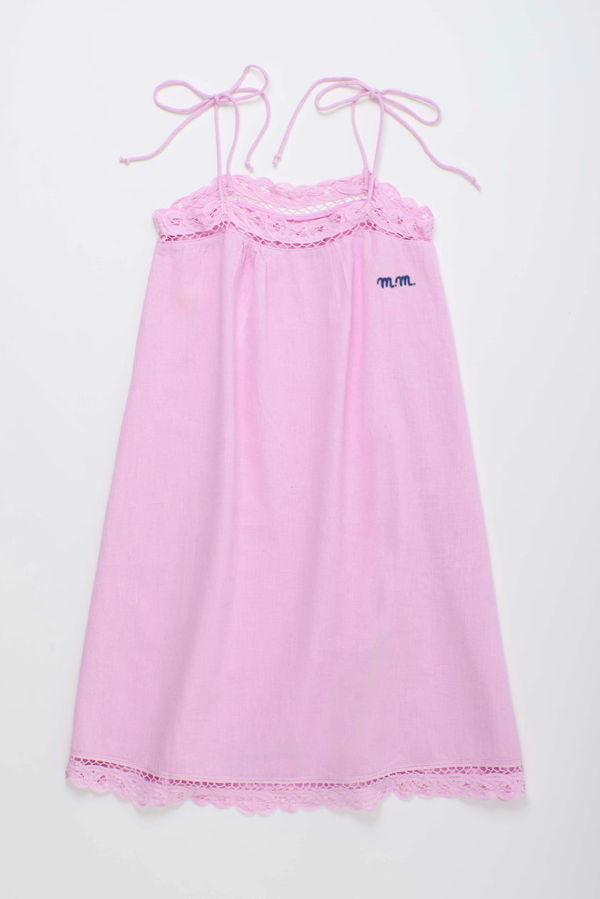ISLA LACE DRESS PINK