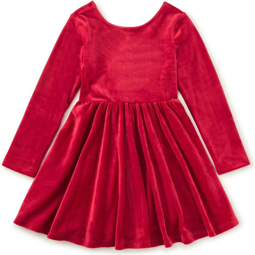 Velour Ballet Dress, Red