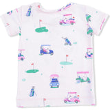 Vintage Golf Carts Pink - Short Sleeve Loungewear Set