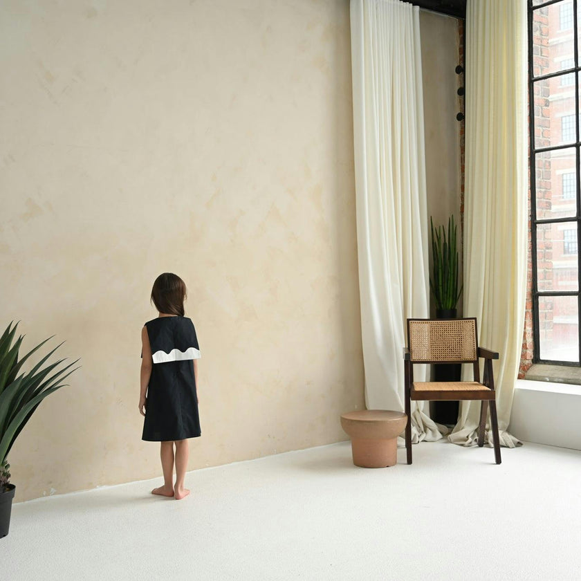 Lucy dress (blush pink/ivory)