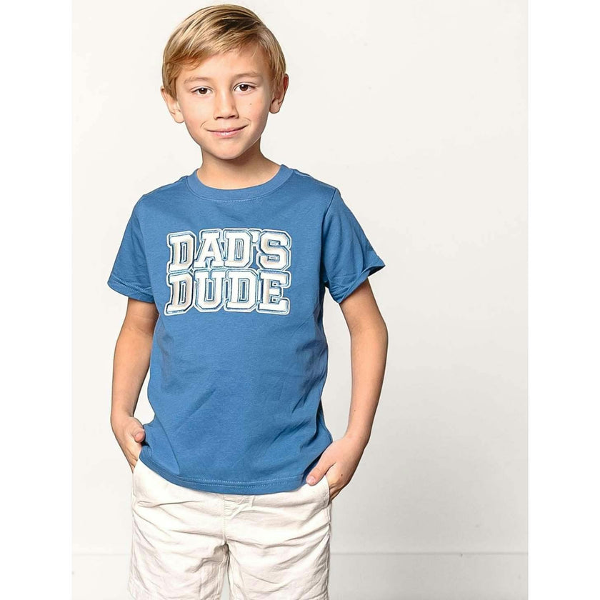 Dad's Dude Patch Short Sleeve T-Shirt - Indigo