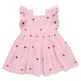Girls Elsie Dress - Butterfly Embroidery
