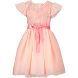 Shimmer Blossom Embroidered Dress