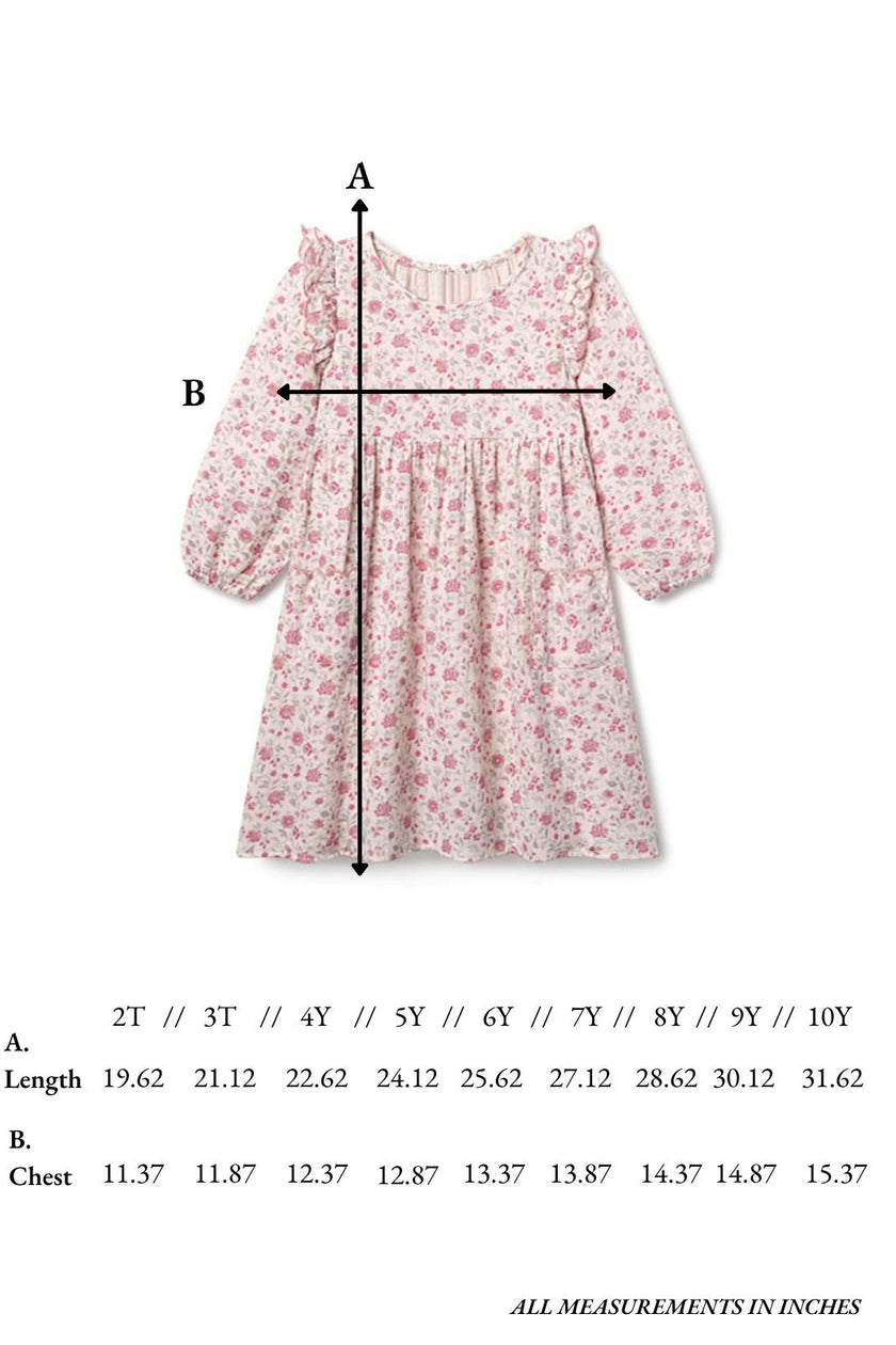 Kate Dress in Blushing Blooms