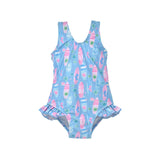 UPF 50+ Delaney Hip Ruffle Swimsuit