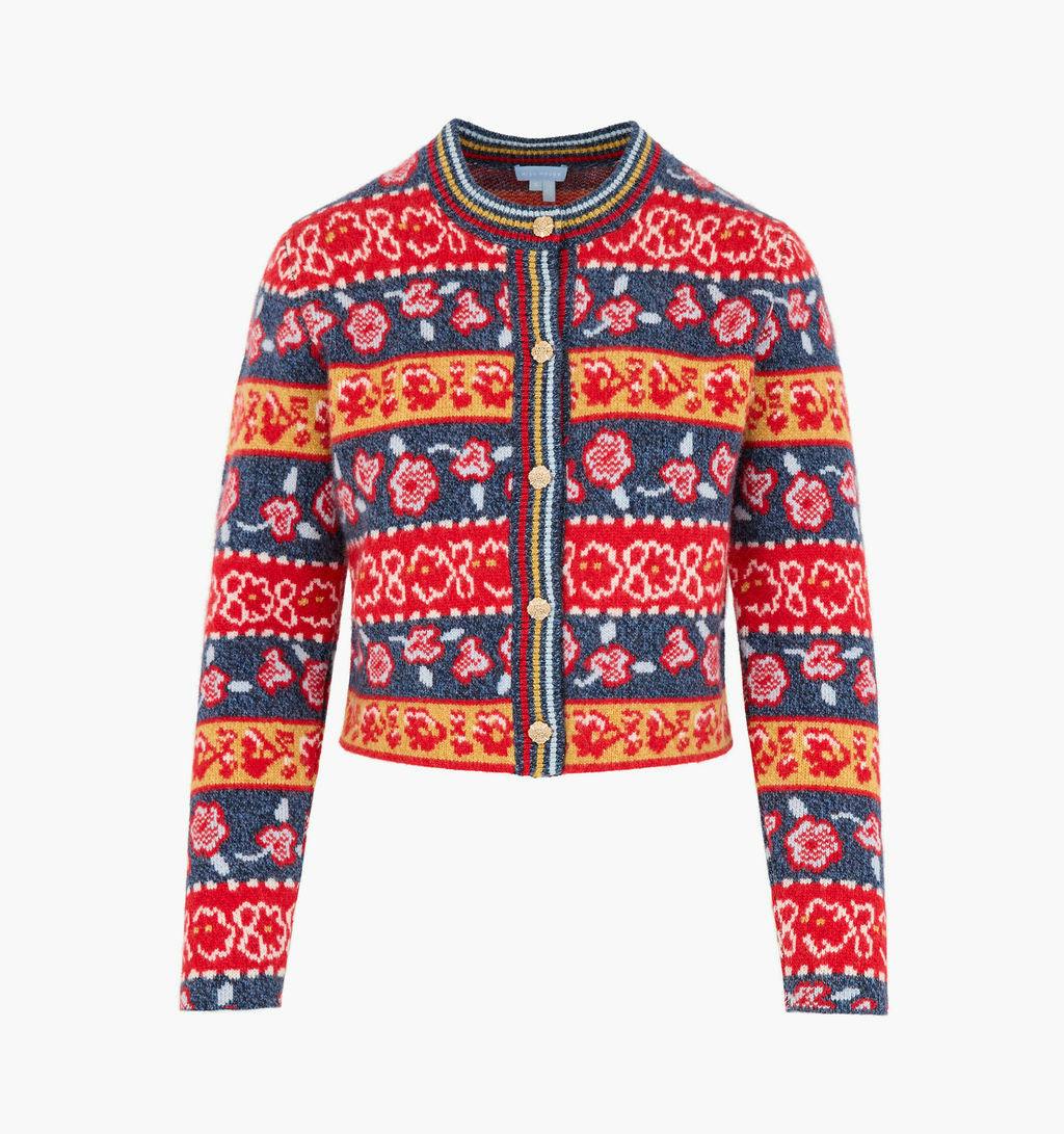 The Sonnet Cardigan - Lech Floral Stripe Red