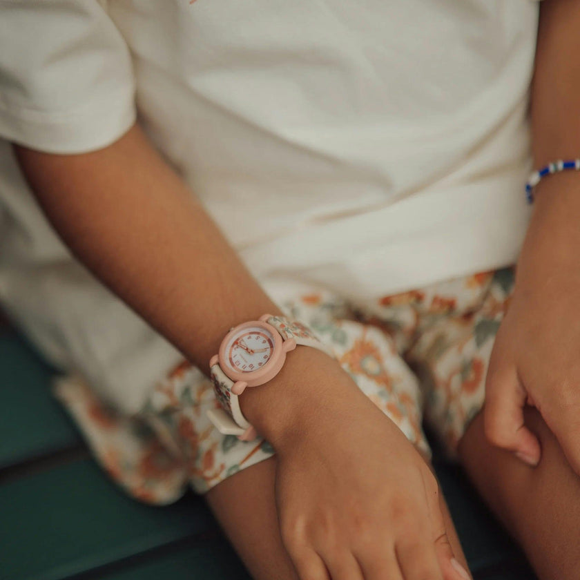 Classic Watch | Silicone + Stainless Steel | In Bloom