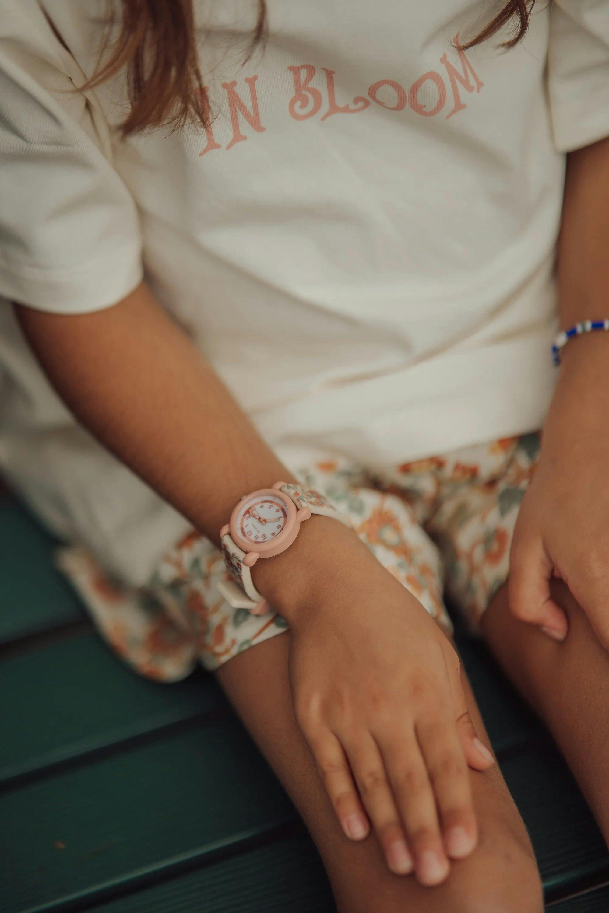 Classic Watch | Silicone + Stainless Steel | In Bloom
