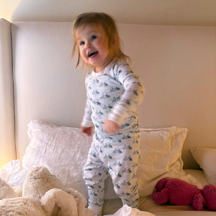 Bunny Love Two Piece Kids Pajamas