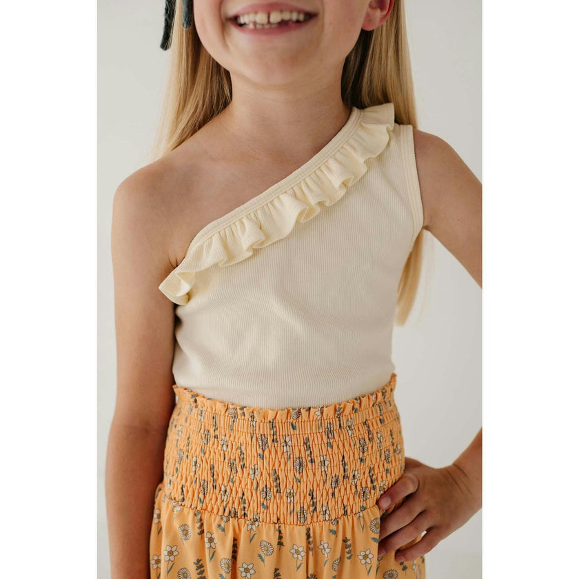 One-Shoulder Ribbed Tank