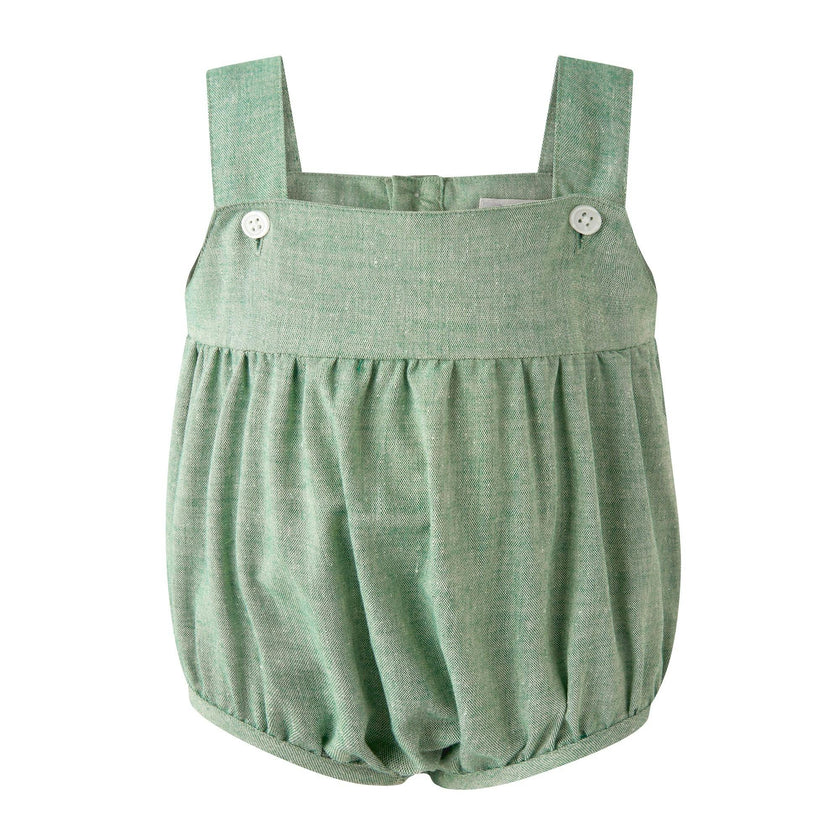 Green Chambray Bubble and Shirt Set