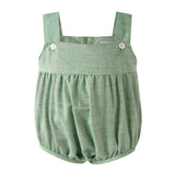 Green Chambray Bubble and Shirt Set