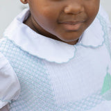 Eloise Dress in Smocked Sailboats