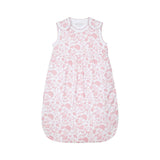 Floral Bunnies Pink Pima Cotton Sleep Sack