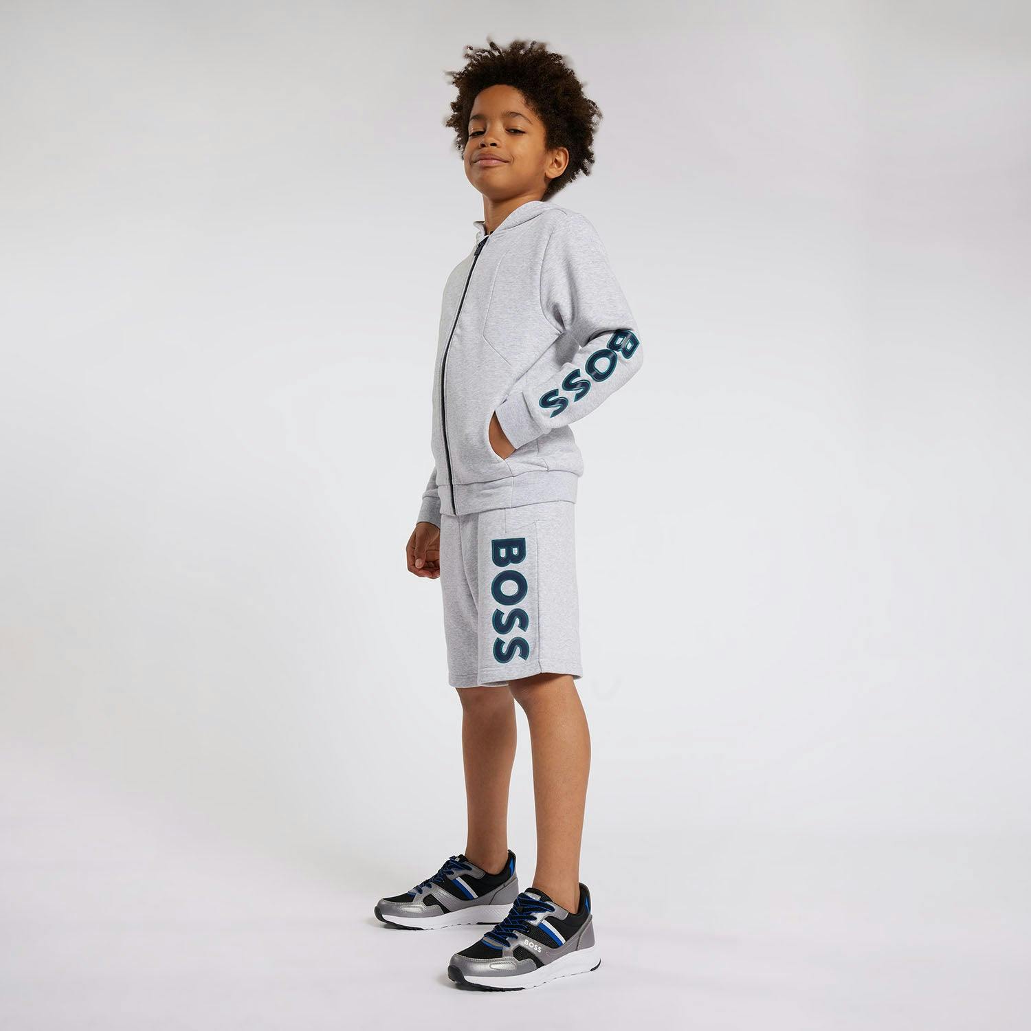 BOSS KIDSWEAR Contrast Logo Sweat Shorts