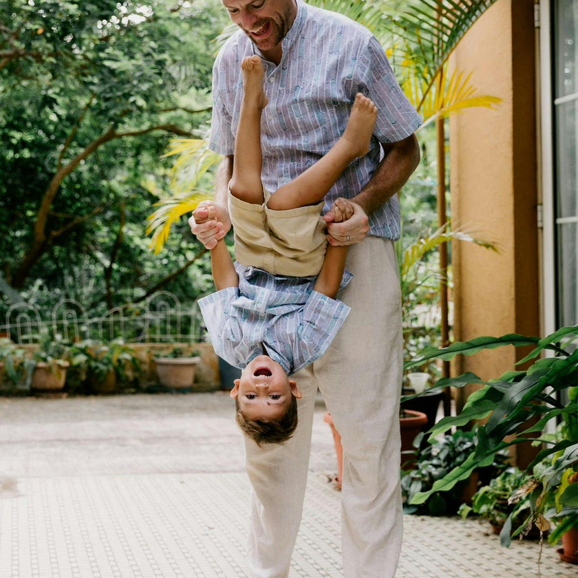 Block Printed Shirt for Boys