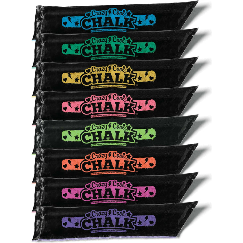 Alex: Crazy Cool Chalk - Refill 8 Pack - 8 Different Color Chalk Pks