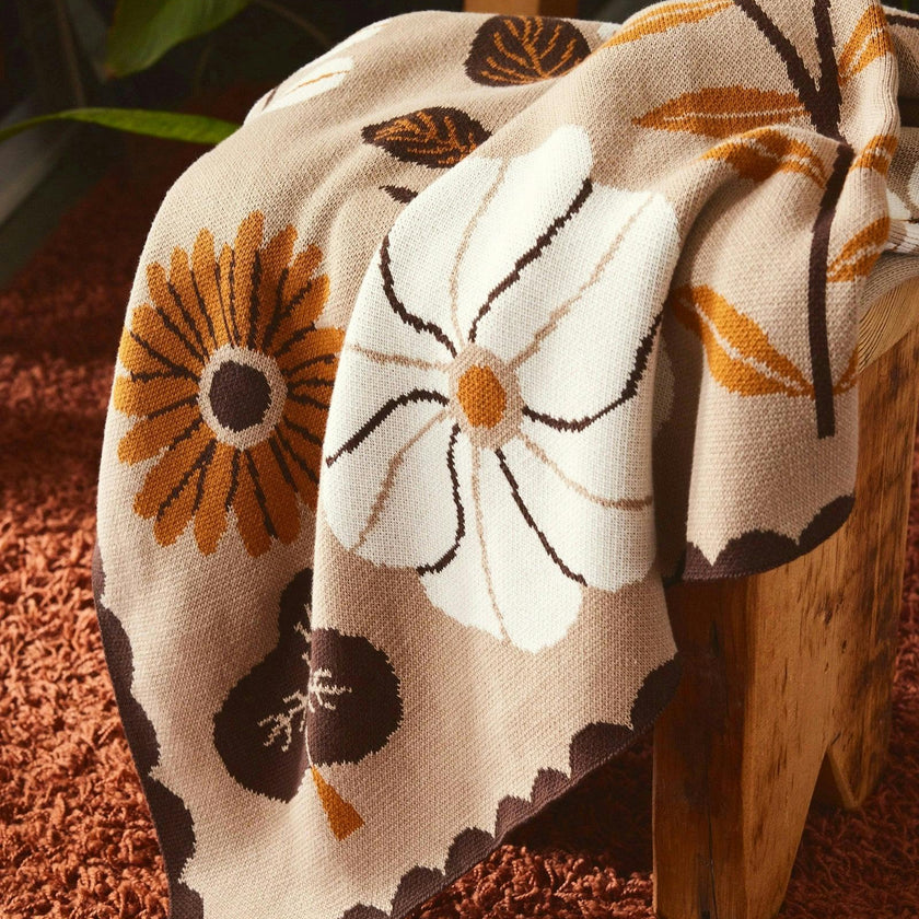 Petals Knit Blanket