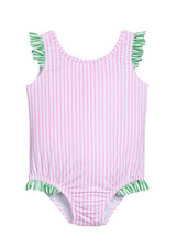 Scoop One Piece Swimsuit - Pink Stripe