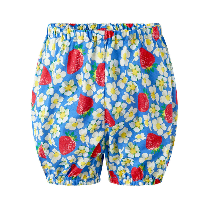 Strawberry Blossom Button-front Dress and Bloomers