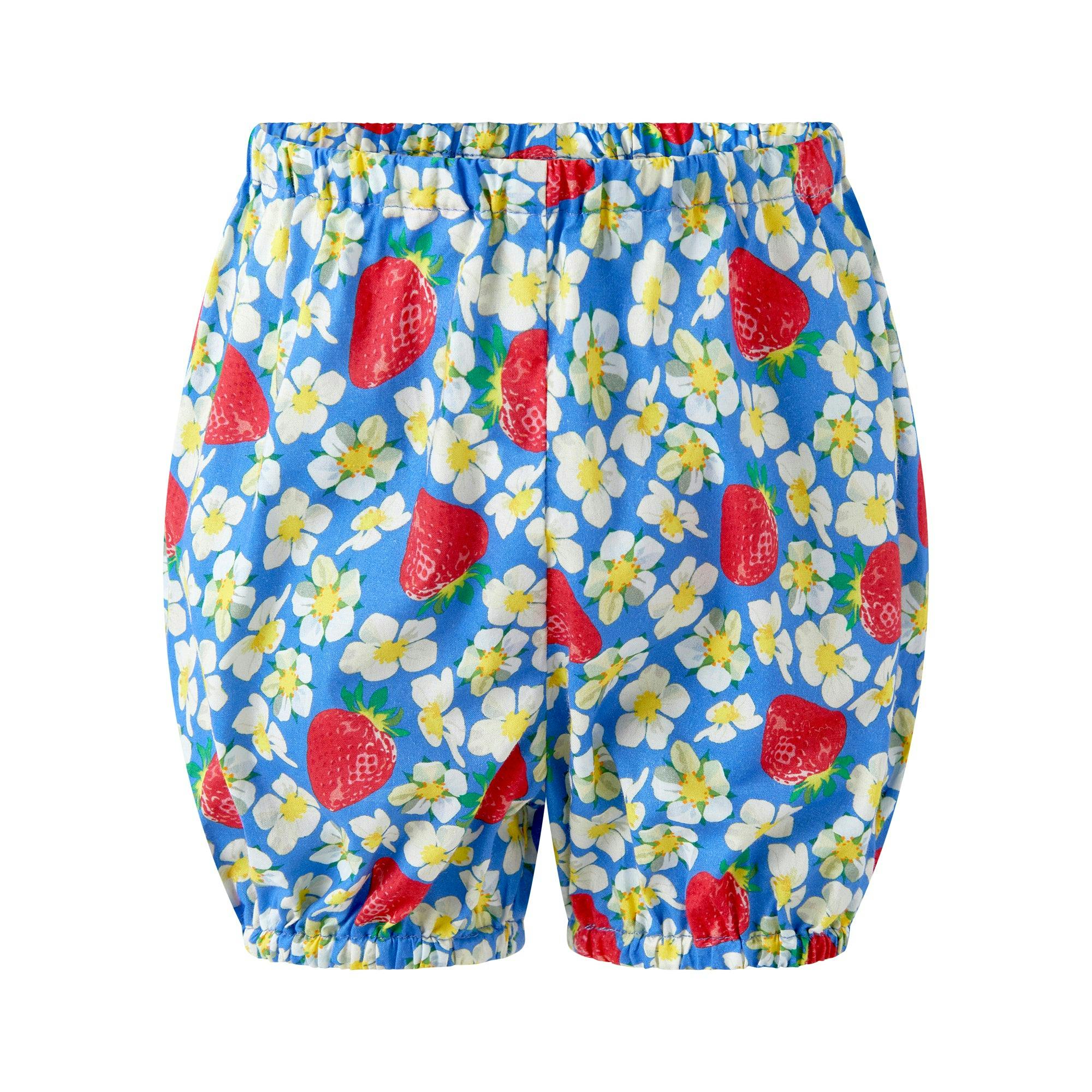 Strawberry Blossom Button-front Dress and Bloomers