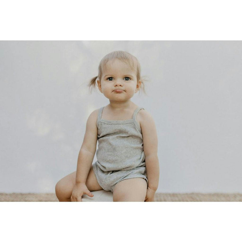*Exclusive* Baby Girl Sleeveless 4pc Onesie Set