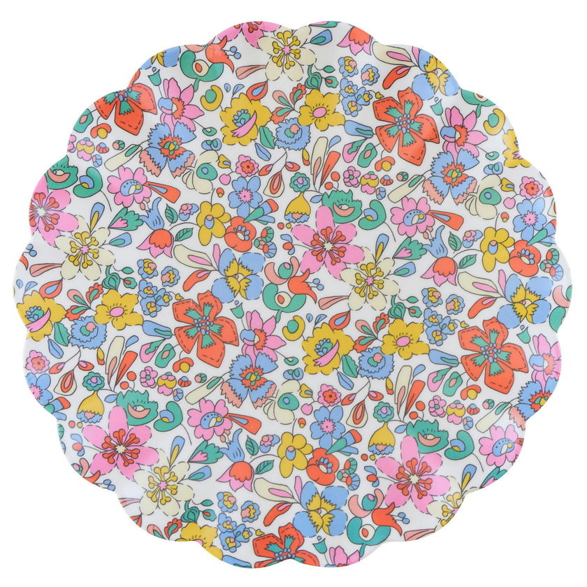 Meri Meri x Liberty Garden Party Reusable Large Plates