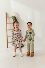 Boys Long Sleeve Tee in Snow Day