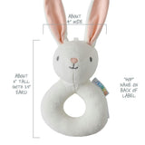 SNUGGLE + SHAKE - Baby Lovey Security Blanket Toy and Rattle Set