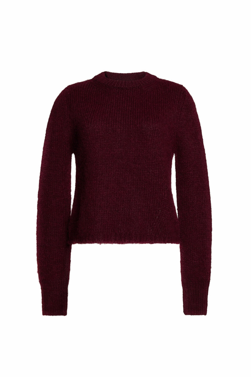 AVA SWEATER | MERLOT
