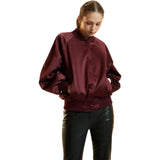 Satin Bomber Jacket