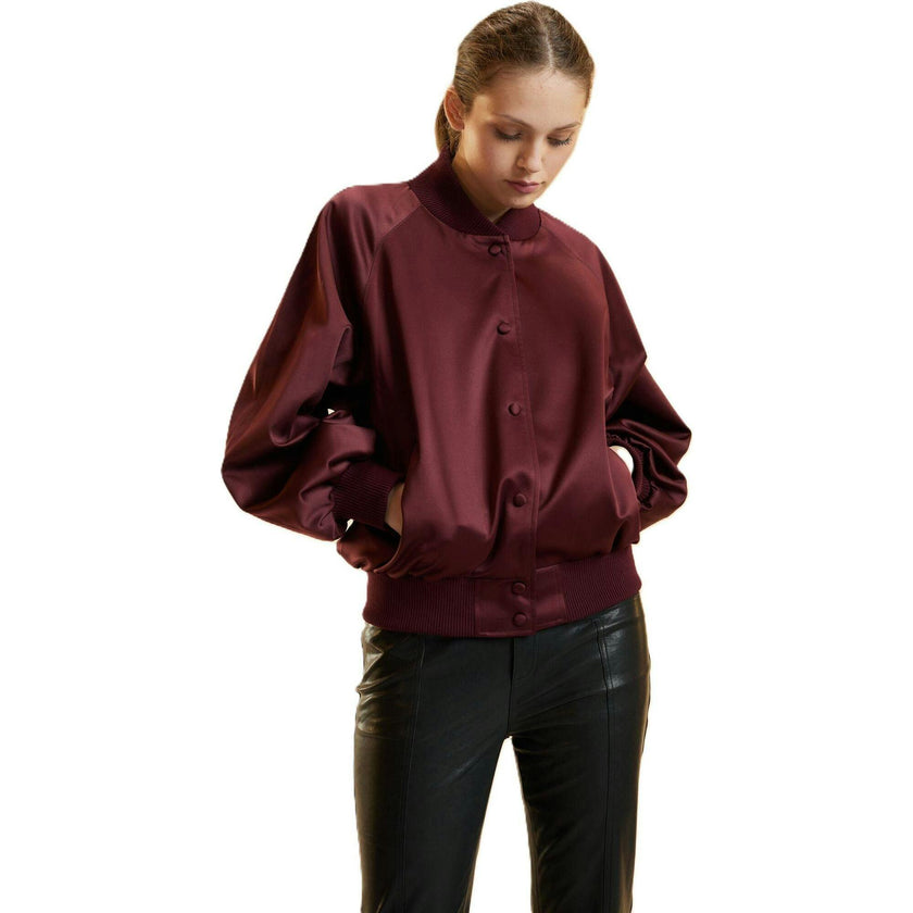 Satin Bomber Jacket