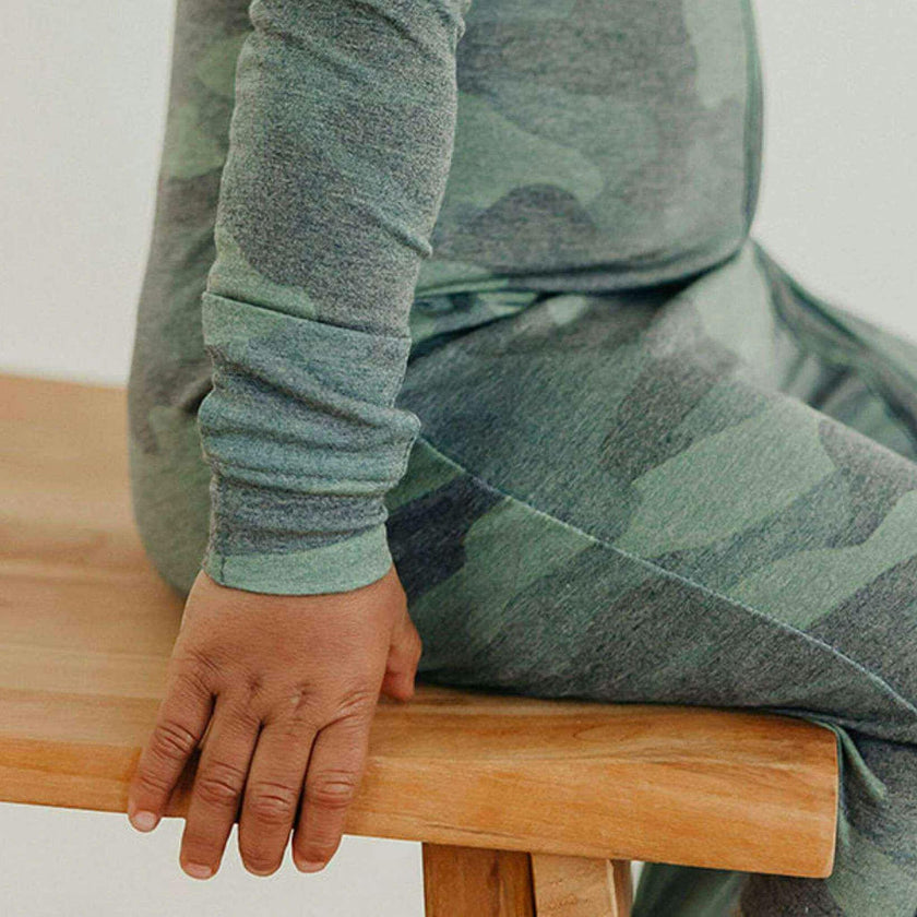 Zip-Up Footie Pajama - Hunter