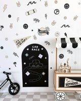 Peel & Stick Fabric Wall Stickers