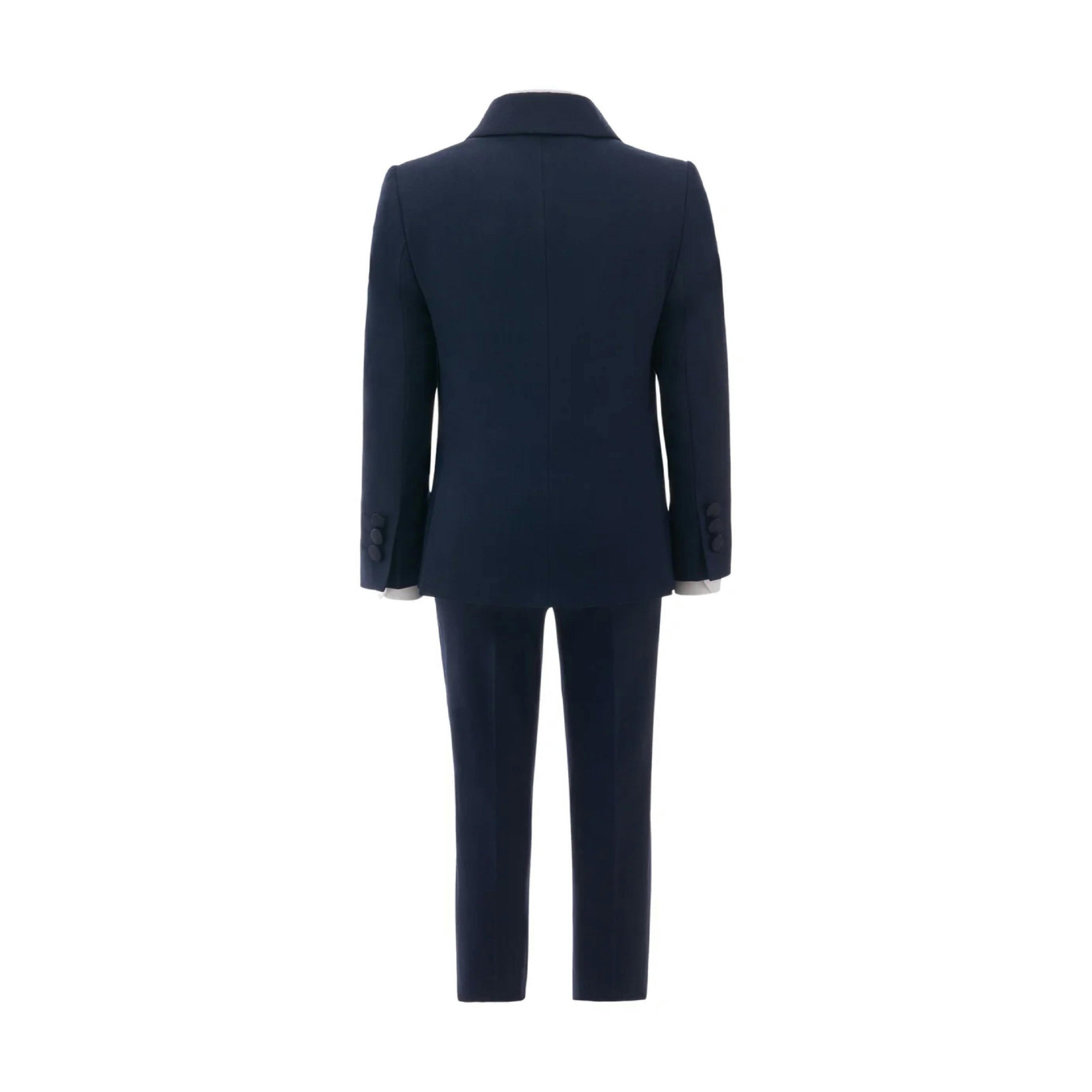 Navy Peak Lapel Suit