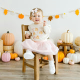 Coquette Pumpkin Long Sleeve Romper