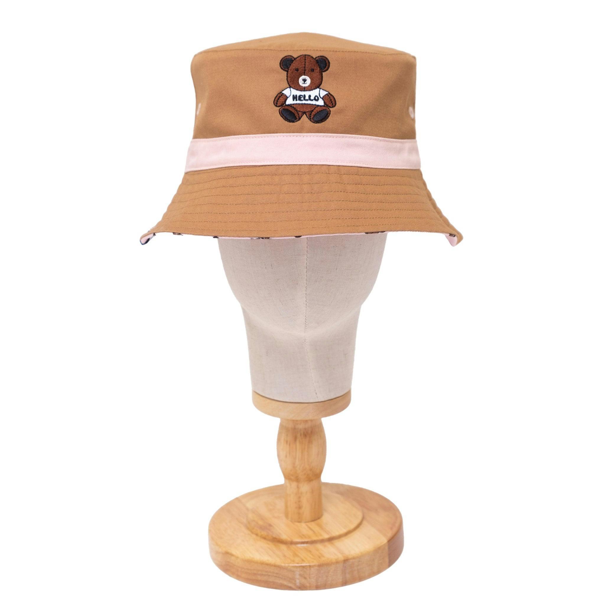 Reversible Bucket Hat – Pals in Print Collection: Teddy Bears
