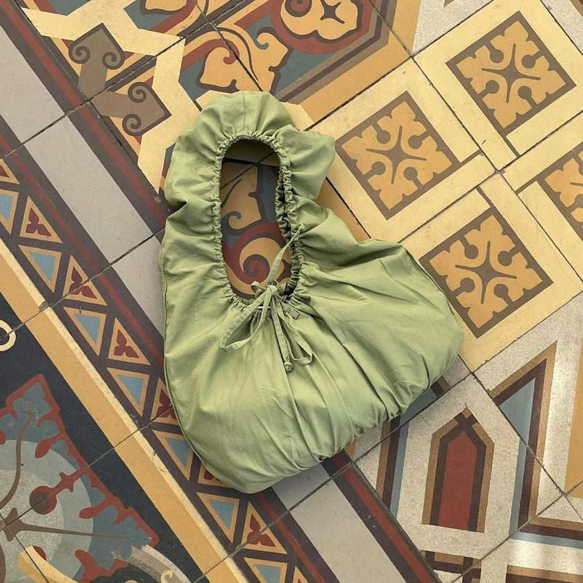 scrunchie bag - green tea