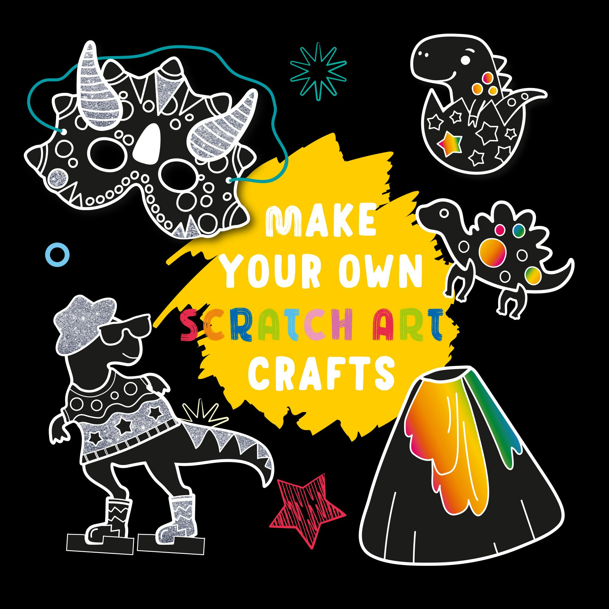 Scratch & Glitter Activity Book: Dinosaurs